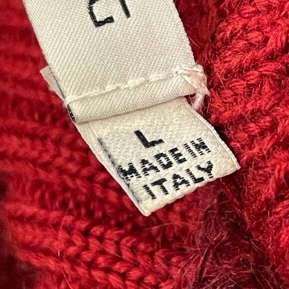 J. LINDEBERG Long Sleeve Turtleneck Pullover Mohair Blend Deep Red - L - Picture 11 of 12